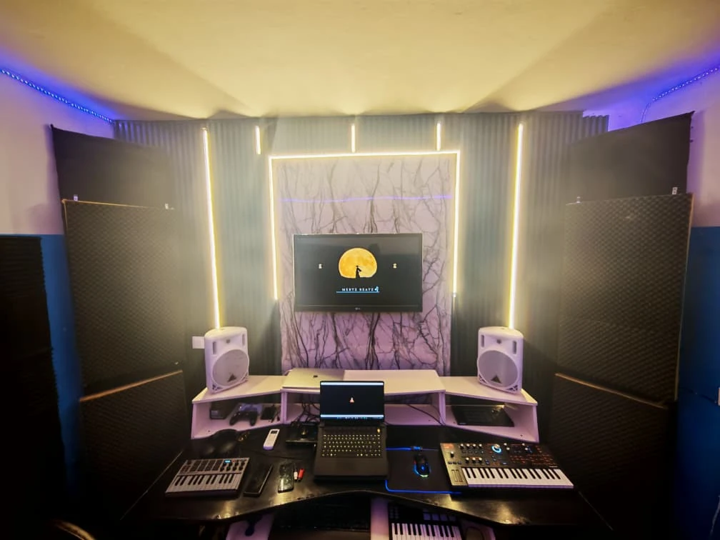 Mertz Beatz recording studio in The Gambia