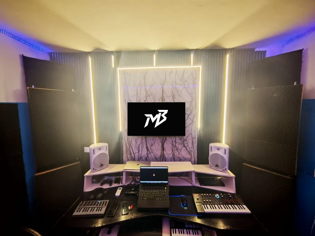 Mertz Beatz recording studio in The Gambia